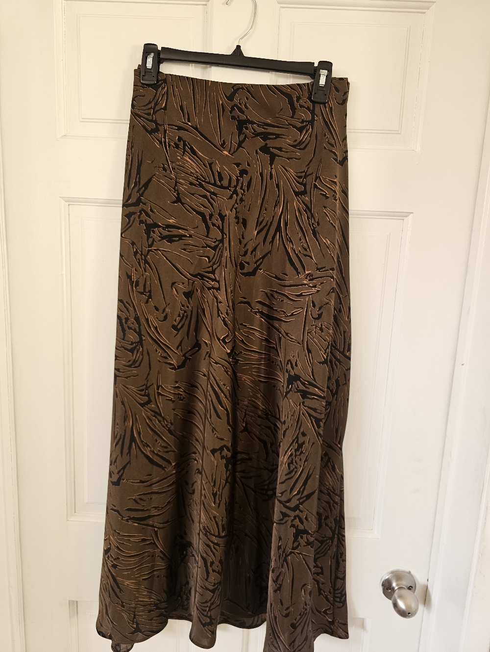 Nordstrom Brown Printed Maxi Skirt